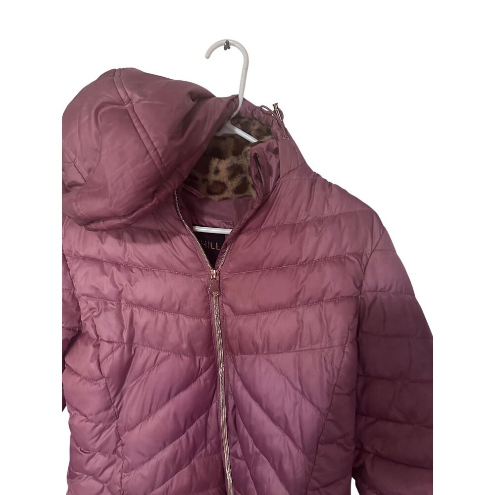 Big Chill purple quilted hooded jacket coat size M - Picture 6 of 6